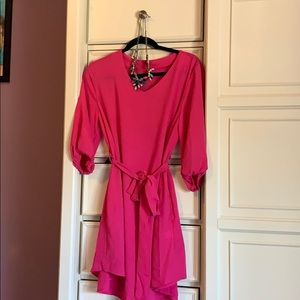 hot pink sundress